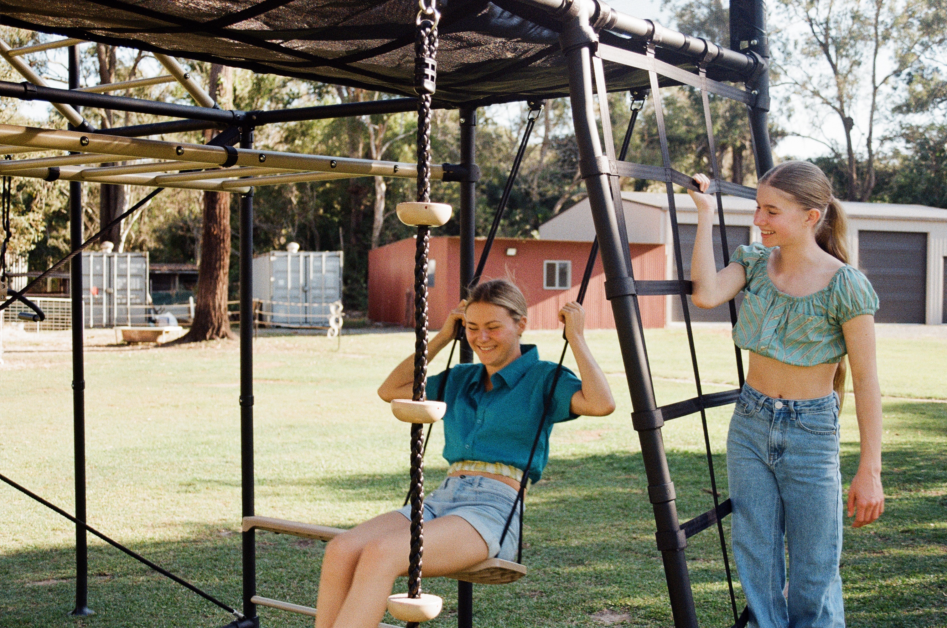 kids with swings